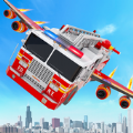Flying Fire Truck Robot